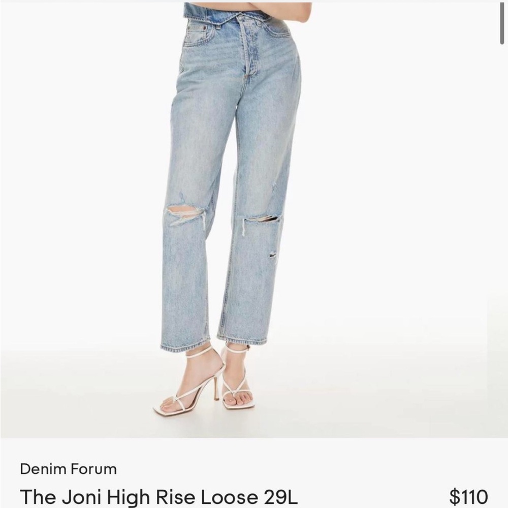 Aritzia Denim Forum Joni High rise loose jeans